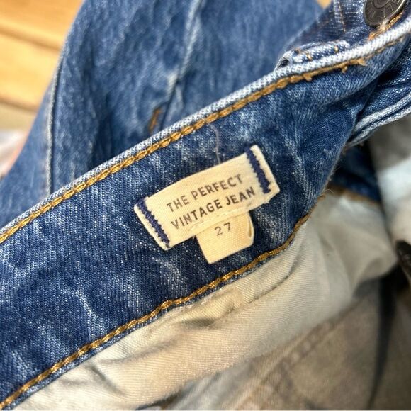 Madewell The Perfect Vintage Straight Leg High Rise Jeans in Haight Wash Size 27 - Picture 11 of 12
